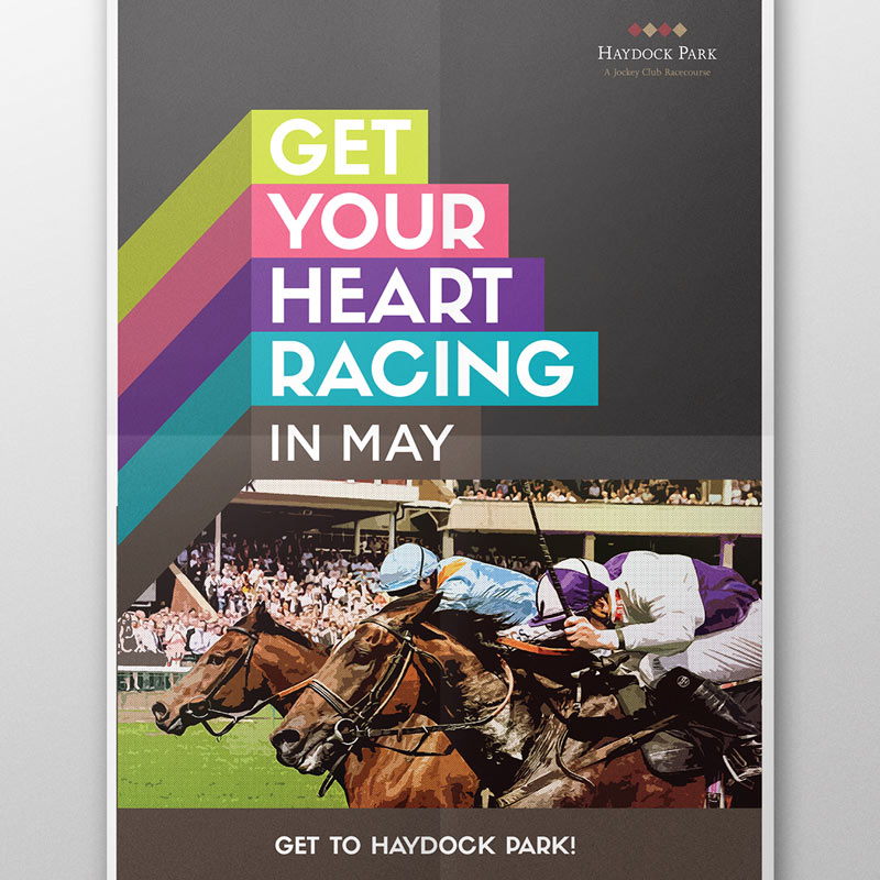 exciting poster of horse racing
